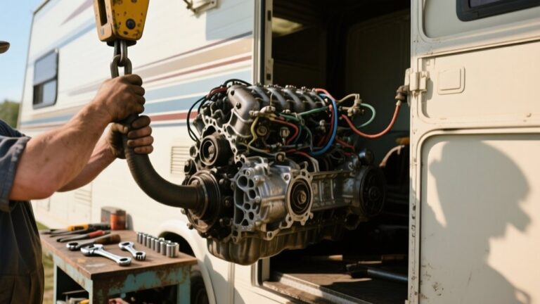 removing winnebago motor efficiently