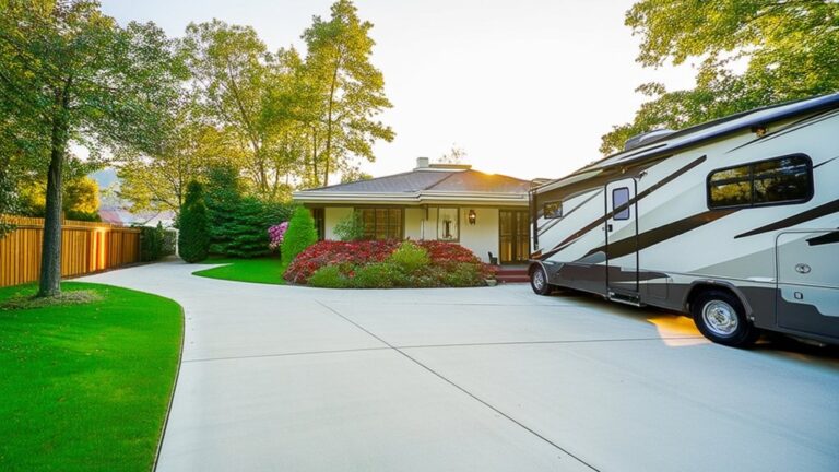 rv parking on property