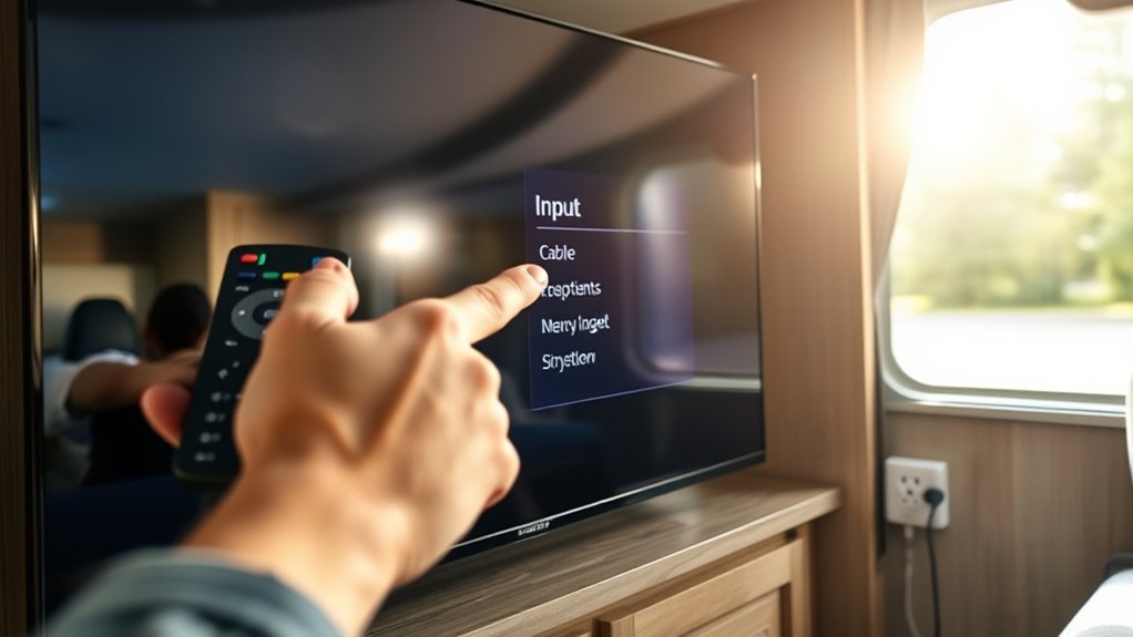 set tv to cable input