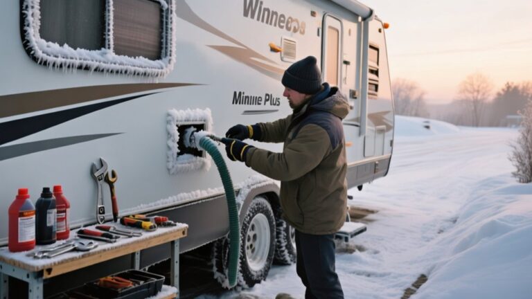 winterizing winnebago minnie plus
